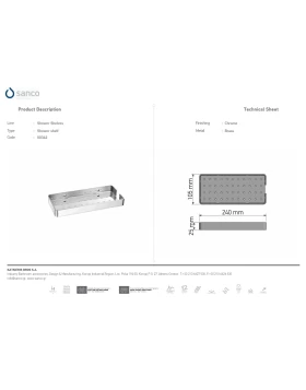 Σπογγοθήκη | Sanco Shower Shelves