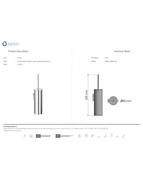 Πιγκάλ Επιτοίχιο | Sanco Toilet Brush Holders
