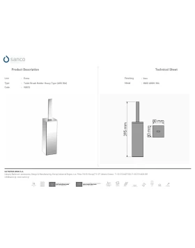 Πιγκάλ Δαπέδου | Sanco Toilet Brush Holders