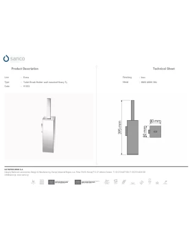 Πιγκάλ Επιτοίχιο | Sanco Toilet Brush Holders