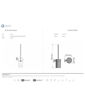 Πιγκάλ Επιτοίχιο | Sanco Toilet Brush Holders