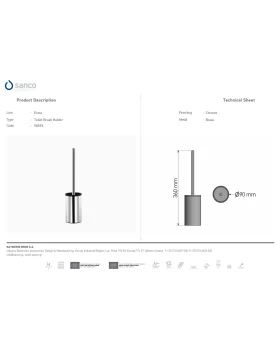 Πιγκάλ Δαπέδου | Sanco Toilet Brush Holders