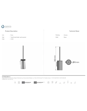 Πιγκάλ Επιτοίχιο | Sanco Toilet Brush Holders