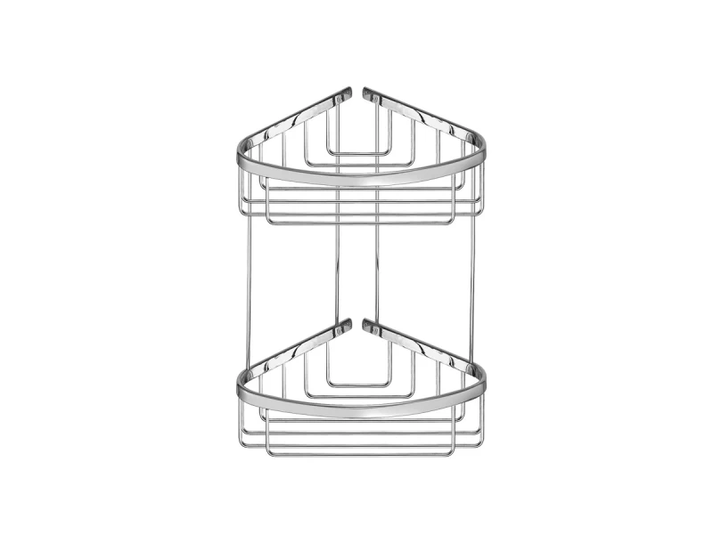 Θήκη Γωνιακή Διπλή | Sanco Shower Baskets