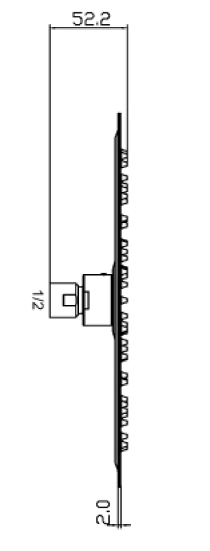 Κεφαλή Ντους Slim Inox Φ300 mm | Modea