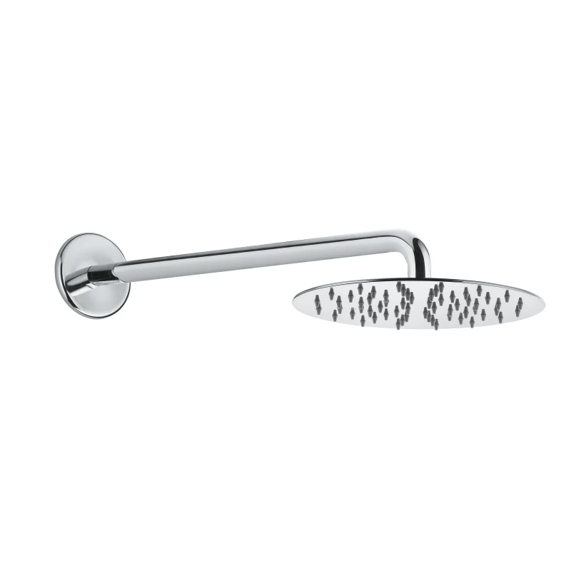 Κεφαλή Ντους Ultra Thin Inox Φ200 mm Με Ορειχάλκινο Βραχίονα | Fiore
