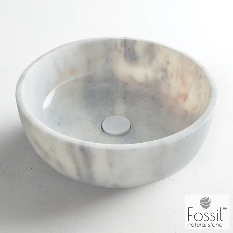 Νιπτήρας Επικαθήμενος | Fossil Thalo Marble Carrara Nuovo
