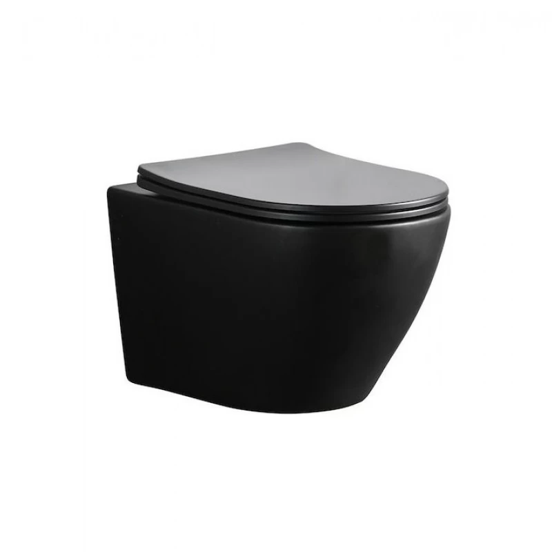 Λεκάνη Τουαλέτας Κρεμαστή Με Καπάκι | Design Ceramica Capri Round S