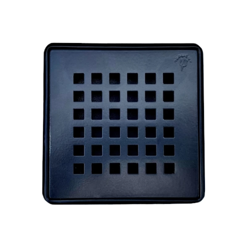 Σχαράκι Mπάνιου Ανοξείδωτο με Πλαίσιο 12 x 12 cm | Ποσειδών Αθηνά (Athena Noir)
