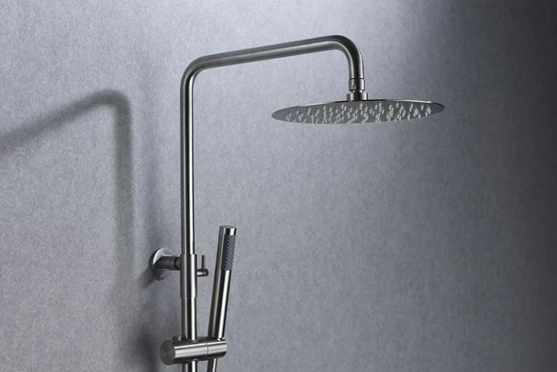 Στήλη Ντους Inox Επεκτεινόμενη 2 Εξόδων Με Μπαταρία | Imex Moscu Acero 316