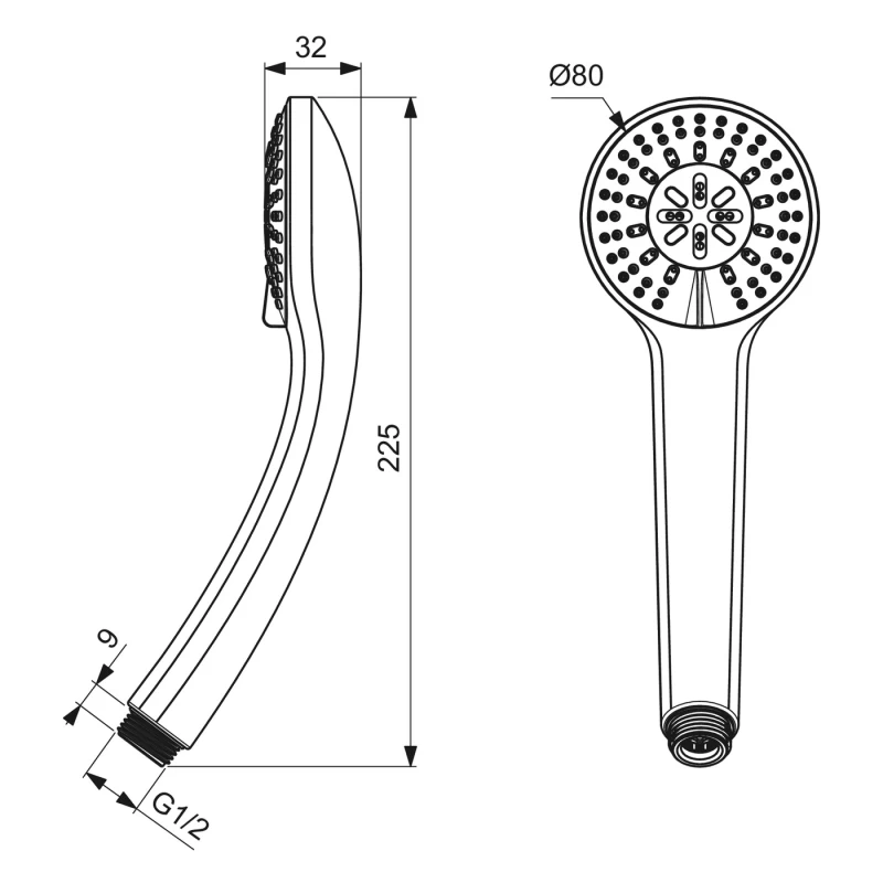 Τηλέφωνο Ντους 3 Λειτουργιών | Ideal Standard Idealrain S3