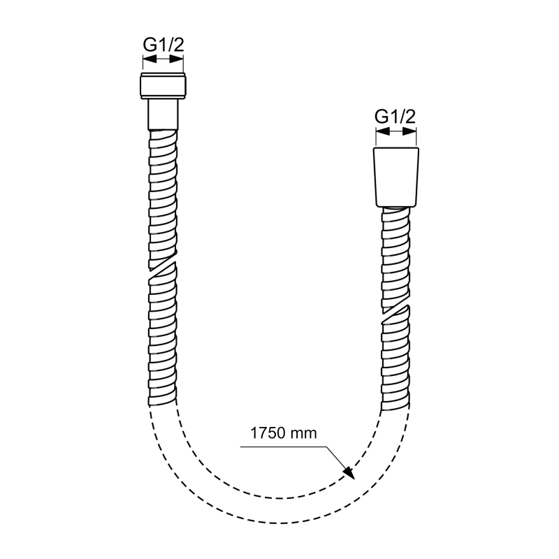 Σπιράλ Λουτρού Βαρέως Τύπου 175 cm | Ideal Standard Idealjet