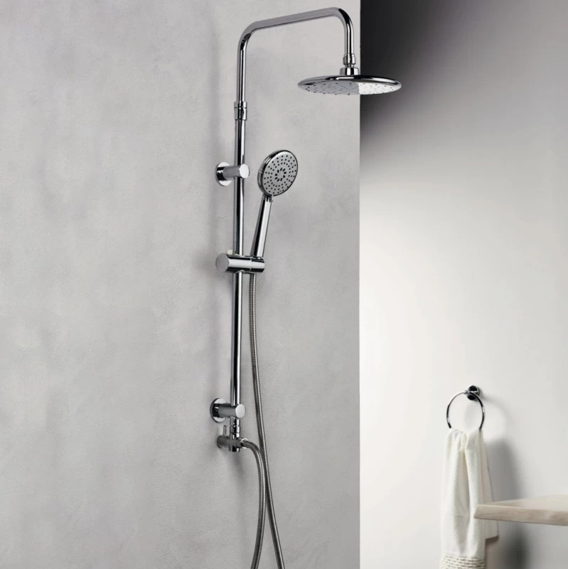 Στήλη Ντους Επεκτεινόμενη 2 Εξόδων | Tema Rain Tondo Extendable