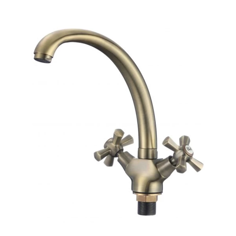 Μπαταρία Νιπτήρος με Βαλβίδα Clic-Clac | Gloria Florence Old Brass