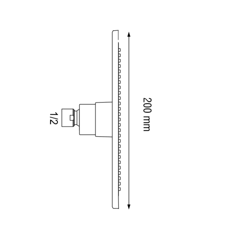 Κεφαλή Ντους Slim Φ200 mm | Modea