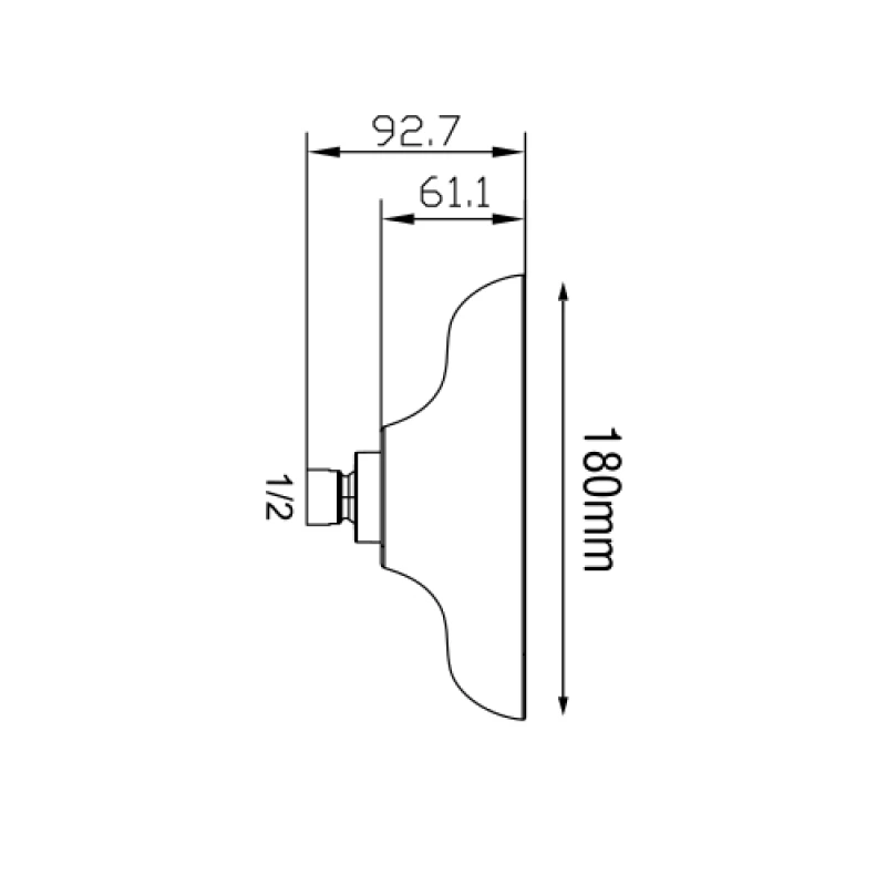 Κεφαλή Ντους Ρετρό Φ180 mm | Modea