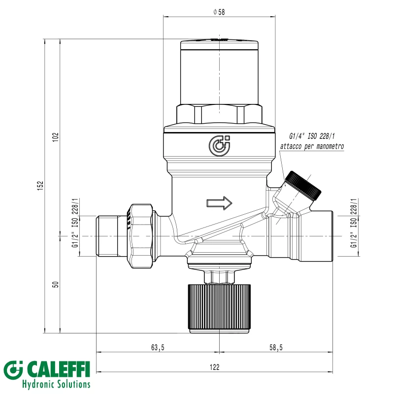 Αυτόματος Πλήρωσης 1/2'' Προ-ρυθμιζόμενος | Caleffi