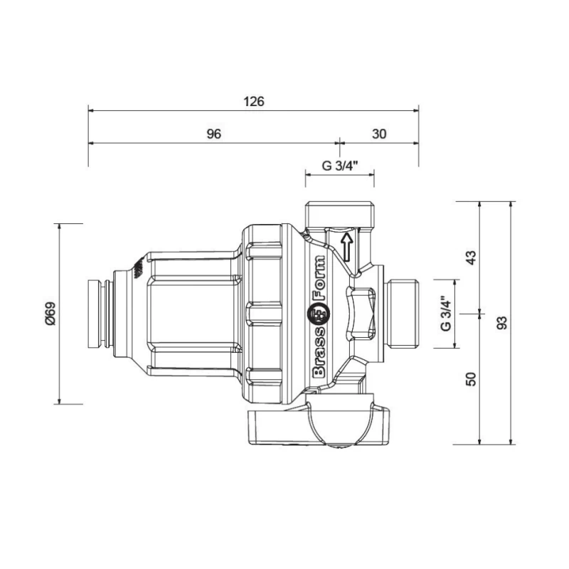 Μαγνητικό Φίλτρο 3/4'' | Brass Form Smart Mag Filter