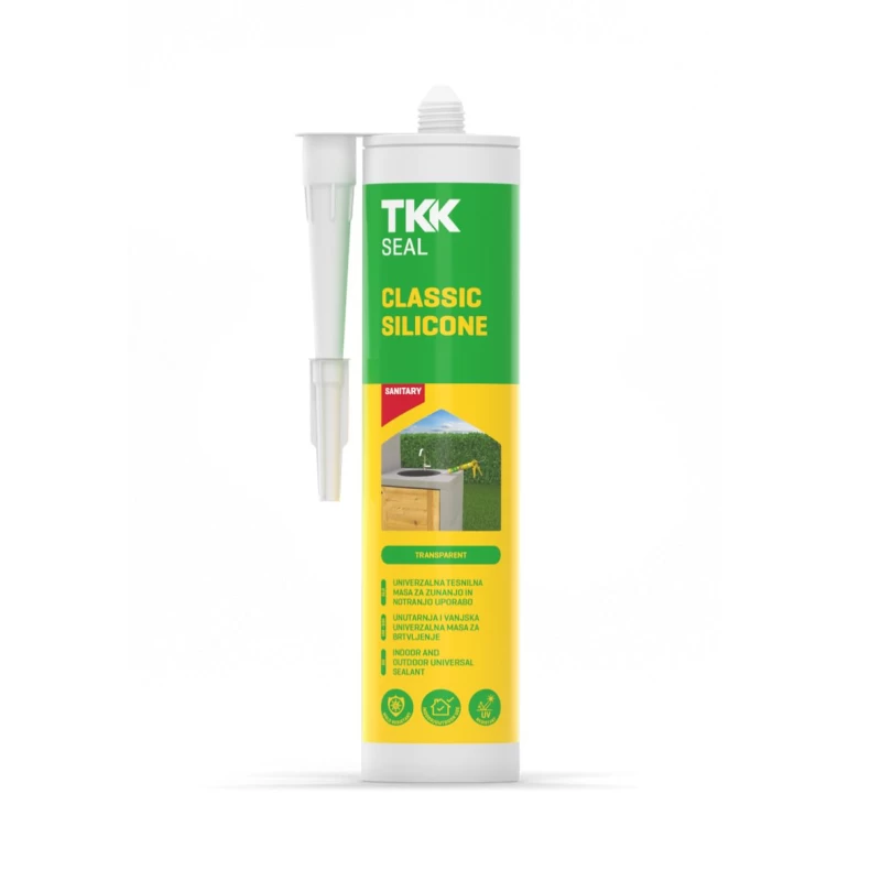 Σιλικόνη Σφραγιστική Αντιμουχλική (Λευκή) | TKK Classic Silicone Sanitary