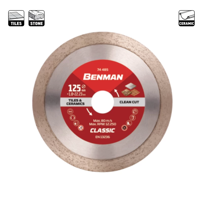 Διαμαντόδισκος Πλακιδίων & Κεραμικών (230 mm) | Benman Classic